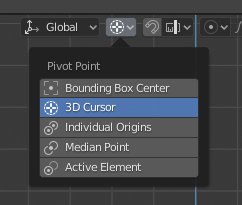 Blender 2.80 - Pivot Point Menu