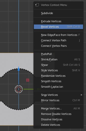Blender 2.80 - Bevel Vertice