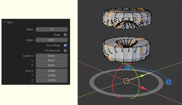 Blender 2.80 Spin Tool